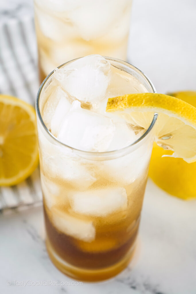 Long Island Iced Tea viewed from above