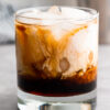 White Russian cocktail.