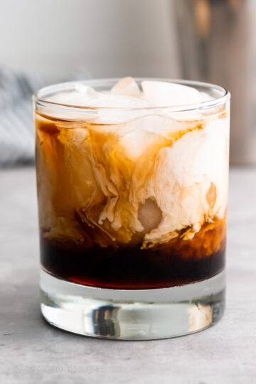 White Russian cocktail.